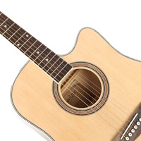 Guitare acoustique Deviser Guitar Factory L-806, service OEM, épicéa, cutaway, 41 pouces, fabriquée en Chine