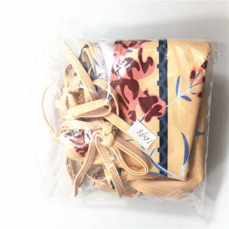 Wholesale 2021 Multi-binding belt fashion printed swimsuit beach wear