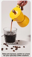 Cafetière Moka Italienne Jaune pour la Maison – Design Classique