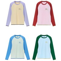 Kaos Olahraga Tailaxing Model Patchwork untuk Panjat Tebing/Bouldering, Bahan Bernapas, Longgar, Lengan Panjang, Terbaru Musim Gugur 2026, untuk Olahraga Luar Ruangan