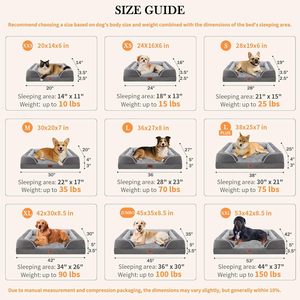 Cama Ortopédica para Perros Grandes - Espuma de Soporte, Funda Extraíble y Lavable, Base Antideslizante Resistente al Agua, Colores Personalizables - Product Image 4