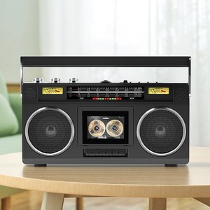 Retro Portable Cassette Recorder AM FM SW Radio BT <b>USB</b> TF Card Dual <b>Speakers</b> For Home Office Travel Use Stereo - Product Image 4