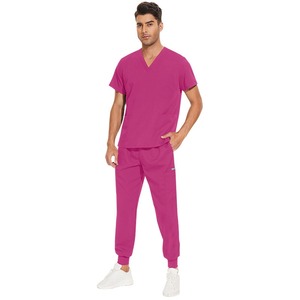 Conjunto de uniforme médico al por mayor de tela vaquera incluye bata de laboratorio para enfermeras y hospitales - Product Image 6