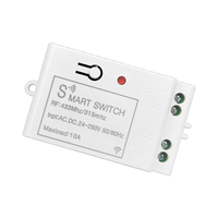 Système de commutation à distance intelligent sans fil RF 433 MHz, DC 12V/24V 10A IP65, contrôleur de relais 100m, système de maison intelligente