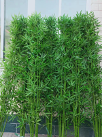 Arbre en bambou vert artificiel en gros – Différentes tailles, direct usine, 3M, pour décoration de clôture extérieure, feuilles de bambou, plante artificielle