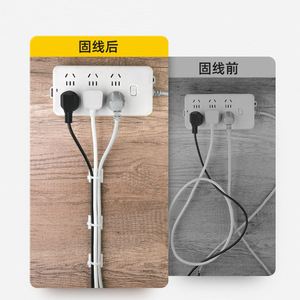 Cable Tie Holder With Adhesive Suction Cup For Cable Management Network Cable <b>Clips</b> 100 Pcs PP Material Single Hook - Product Image 2