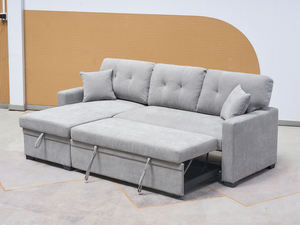 Linen Vải L Hình Dạng Ngồi Có Thể Ngả <span class=keywords><strong>Sofa</strong></span> Giường Đồ Nội Thất Phòng Khách <span class=keywords><strong>Sofa</strong></span> Giá Rẻ Giá Cắt <span class=keywords><strong>Sofa</strong></span> Giường - Product Image 3