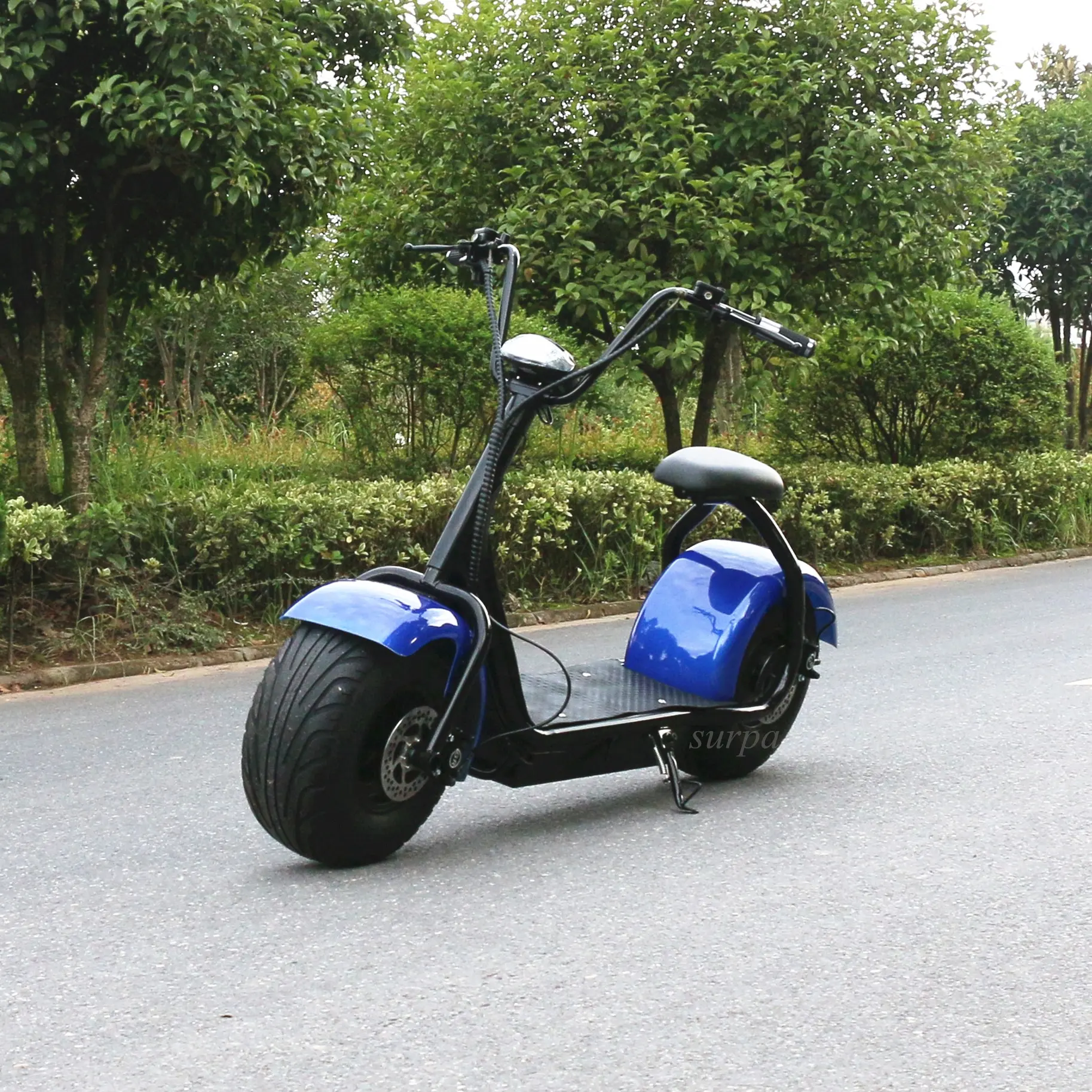 2000W 60v1 2ah/20ah Pin Lithium Chất Béo Lốp Citycoco Điện Scooter Dài Phạm Vi Đứng Lên Dành Cho Người Lớn Điện Xe Tay Ga