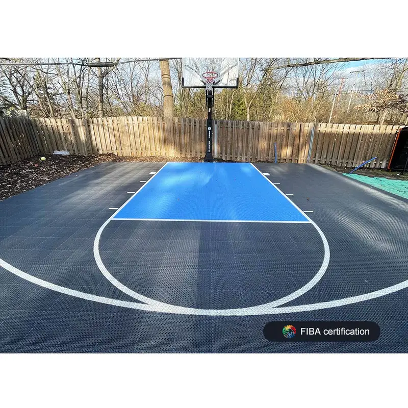 Suspenso Basketball Court Pavimento Modular Outdoor Basketball Court bloqueio Plastic Floor Tile