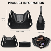 Fournisseur de sacs à bandoulière pour femmes à motifs floraux en relief, sac hobo bandoulière personnalisé avec logo kangourou, faible MOQ 5
