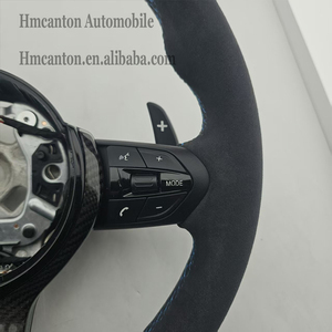 Nuevo Producto, Volante Deportivo con Franja Superior Azul en Alcántara para BMW Serie 3, Serie 5, F10, F20, F30, F90, F01, F02 - Product Image 5