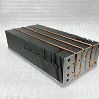 Tube de cuivre inséré radiateur de plaque froide radiateur de refroidissement par eau dissipateur thermique en aluminium usiné CNC