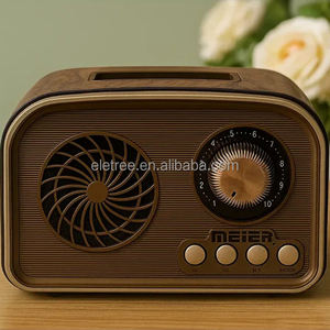 Venta al por mayor de diseño vintage recargable BT altavoz <span class=keywords><strong>radio</strong></span> FM con soporte para teléfono - Product Image 2