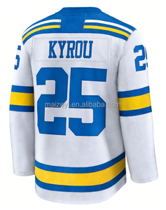 Qualité supérieure cousue avec soin # 55 Colto-n Parayko # 50 Binnington # 25 Kyrou # 18 Robert Thomas # 10 Maillots de hockey sur glace style Brayden Schenn - Product Image 4