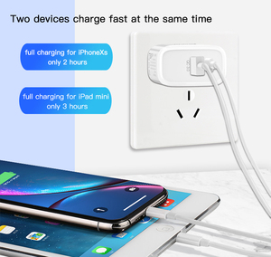 <span class=keywords><strong>Chargeur</strong></span> mural double port PD QC 18W, charge rapide, <span class=keywords><strong>chargeur</strong></span> <span class=keywords><strong>portable</strong></span> pour téléphone <span class=keywords><strong>portable</strong></span> pour <span class=keywords><strong>iPhone</strong></span> 12 - Product Image 3