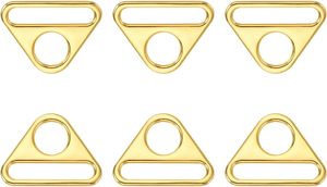 Triangle Buckle Adjuster Triangle D <b>Ring</b> Adjuster Connector Swivel <b>Clip</b> For Strap Purse Backpack Bag Accessories - Product Image 1