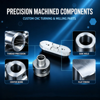HUALONG Prototipos Rápidos, Piezas de Torneado CNC de Aluminio en Pequeños Lotes, Servicios de Fresado CNC de 5 Ejes, Fábrica ODM de Acero