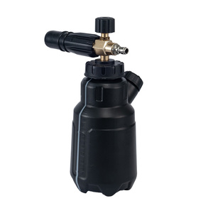 Botella negra de 1L Manual de alta presión para detalles de automóviles Cañón de lanza de espuma gruesa con conector rápido - Product Image 2
