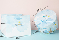 OMT Boîte d'emballage de luxe en papier carton cylindrique pour fête des animaux, matériaux recyclés, cadeau de fête de bébé nouveau-né