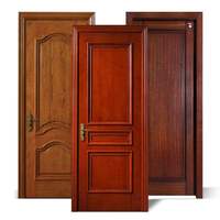 Porte intérieure en bois massif de chêne de haute qualité, résistante à l'humidité, insonorisée, design contemporain pour chambre à coucher, salle de bain, hôtel, utilisation 5