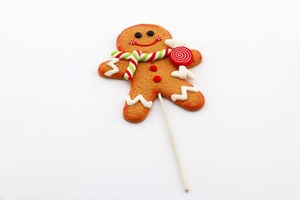 Buon natale Gingerbread Man Cake Picks decorazione polimero argilla biscotto forma Cake Topper per ornamento festa di nozze - Product Image 5