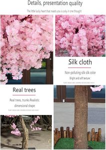 Fleur de cerisier artificielle personnalisée fontaine <span class=keywords><strong>d</strong></span>'<span class=keywords><strong>eau</strong></span> <span class=keywords><strong>rose</strong></span> <span class=keywords><strong>d</strong></span>écorative Sakura fleur arc arbre canopée arbres <span class=keywords><strong>d</strong></span>écor de mariage - Product Image 2