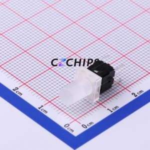 ML6-H2T2GQA Tactile Switch Through hole Component (THT) Switch Single Pole Single Throw Round Button 1.6N Through Hole - Product Image 2