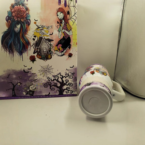 Marca personalizada regalo de Halloween 40oz brillante taza oscura vaso pesadilla Navidad Jack Sally teteras logotipo personalizado - Product Image 5