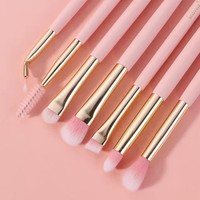 BEILI kualitas tinggi 15 buah rambut sintetis terbaik makeup kuas set dengan kemasan kustom kotak pink makeup SIKAT