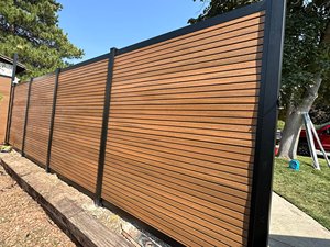 Hot Bán WPC Hàng Rào Gỗ Không Thấm Nước Nhựa Composite Màu Sắc Tùy Biến Vườn Hàng Rào Bảng Điều Chỉnh Bằng Gỗ WPC Sân - Product Image 5