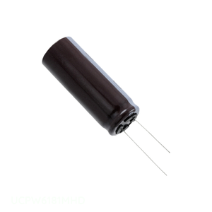 Distribuidor Autorizado UCPW6181MHD Condensador de Aluminio 180UF 20% 420V RADIAL 180 uF Condensador de Orificio Pasante - Product Image 1