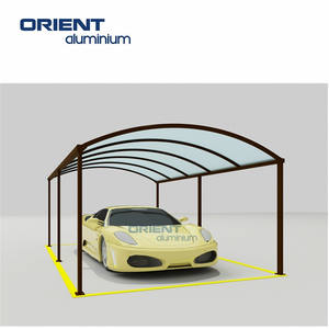 Abri de voiture en aluminium à toit arqué pour une seule voiture, <span class=keywords><strong>couverture</strong></span> de véranda incurvée au prix d'usine - Product Image 6
