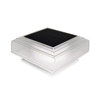 Lámpara Solar para Poste de Jardín, Impermeable IP65, LED, para Patio, Valla, Plástico, 2W, 2700K, Luz Blanca Cálida Suave, Recargable