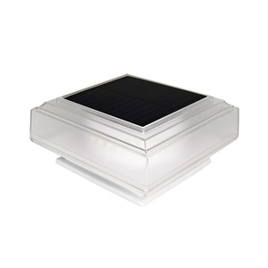 Tutup Tiang Lampu Pilar Tenaga Surya Tahan Air IP65 LED Taman Halaman Pagar Plastik 2W 2700K Putih Hangat Lembut Lampu Isi Ulang - Product Image 5