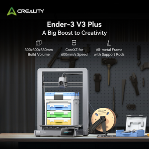 EU 2024 รุ่นใหม่สำหรับ Ender 3V3 Plus CoreXZ เครื่องพิมพ์ 3 มิติ หัวพิมพ์คู่ อัตโนมัติ รับประกัน 1 ปี USB PLA ปริมาตรการพิมพ์ 300*300*330 มม. - Product Image 3