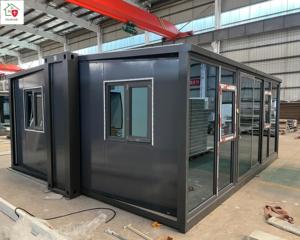 Galvanized Steel Sandwich Panel Folding Expandable Modular Movable 20/40 FT Prefabricated Container House for Villas - Product Image 6