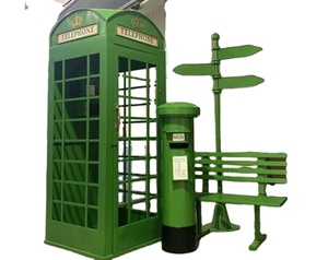 Cabine téléphonique Vintage rouge de londres à vendre, rétro fait à la main en métal, cadre Photo, porte-stylo, cadeau d'anniversaire pour enfant fille - Product Image 1