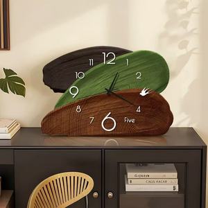 Art Deco Style Projection Function Desk and <b>Wall</b> <b>Clock</b> Artistic Green Vintage Timepiece for Wedding Occasions - Product Image 6
