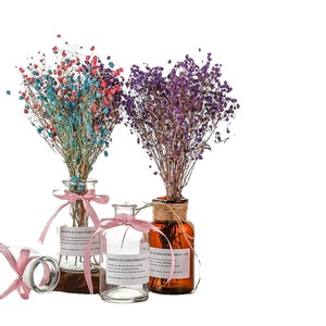인스 스타일 DIY 북유럽 스타일 소형 드라이 플라워 부케 면화 아기 숨꽃 별꽃 홈 거실 장식용 - Product Image 3
