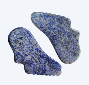 หยกสีฟ้าธรรมชาติ กัวซา ลาพิส ลาซูลี ผลิตภัณฑ์นวดหน้า - Product Image 2