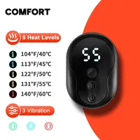 Nouveau coussin chauffant sans fil rechargeable pour le cou, masseur portable avec vibration électrique et compresse chaude pour le cou