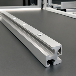 Custom OEM Made to Drawing <b>Drilled</b> Aluminum Extrusion Rail Manufacturer for Linear <b>Guide</b> and Equipment Frame Assembly - Product Image 1