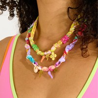 Collier à breloques personnalisé DIY en acier inoxydable plaqué or 18 carats étanche Bijoux à la mode pour écharpe