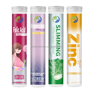 Ausreson OEM Ácido fólico Suplemento para embarazadas Anti-aborto involuntario 5mg Vitamina Ácido fólico Tabletas efervescentes - Product Image 2