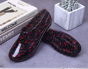 Couleur bleue en gros adulte PVC rose Gumboots Wellington chaussures courtes bottes <span class=keywords><strong>de</strong></span> <span class=keywords><strong>pluie</strong></span> - Product Image 4