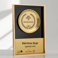 Nouvelle plaque d'honneur personnalisée haut de gamme et élégante 2025 – Médaille d'autorisation en métal pour agent et franchisé, personnalisable, impression UV commémorative