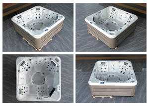 Baignoire de massage pour spa Whirlpool Bain à remous <span class=keywords><strong>Balboa</strong></span> de luxe Bain à remous extérieur avec musique Bluetooth Lumière LED Buse de massage pour 8 personnes - Product Image 6