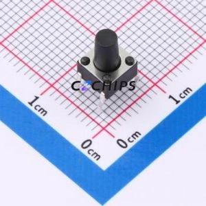 SMG-01-H090A1 Tactile Switch DIP-4P,6x6mm Switch Single Pole Single Throw Round Button 2.5N 6mm - Product Image 1