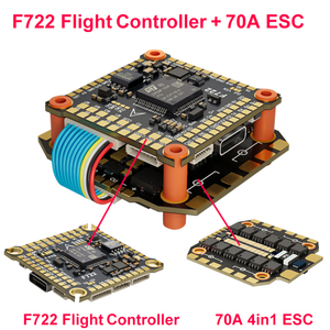 F722 55A 60A 70A kim loại chuyến bay điều khiển với xây dựng-in OSD ESC 3-12S Lipo cho RC FPV tăm Racing Drone f722 f435 F405 F4 - Product Image 2