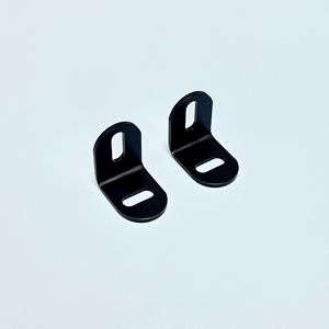 Soporte de esquina en forma de L Li Hai Hardware de 25x25 mm, color negro, para fijación de muebles - Product Image 3